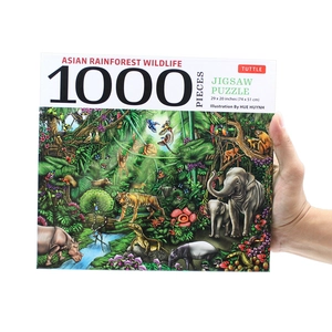 asian rainforest wildlife - 1000 piece jigsaw puzzle: finished size 29 in x 20 inch (73.7 x 50.8 cm) - Ảnh 5