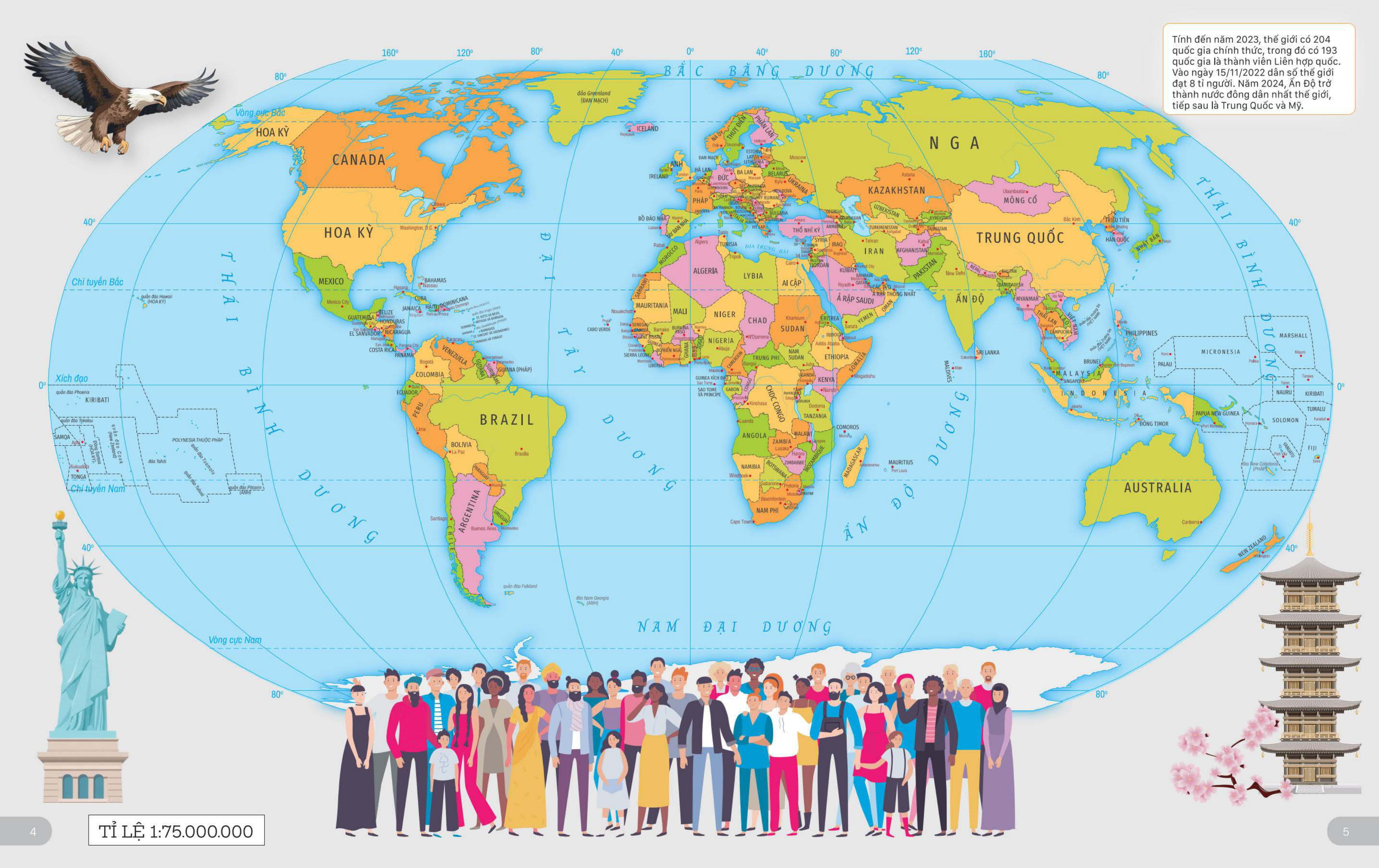 Atlas Thế Giới Cho Trẻ Em - Tập Bản Đồ Từ Việt Nam Đến Khắp Các Châu Lục - Ảnh 4