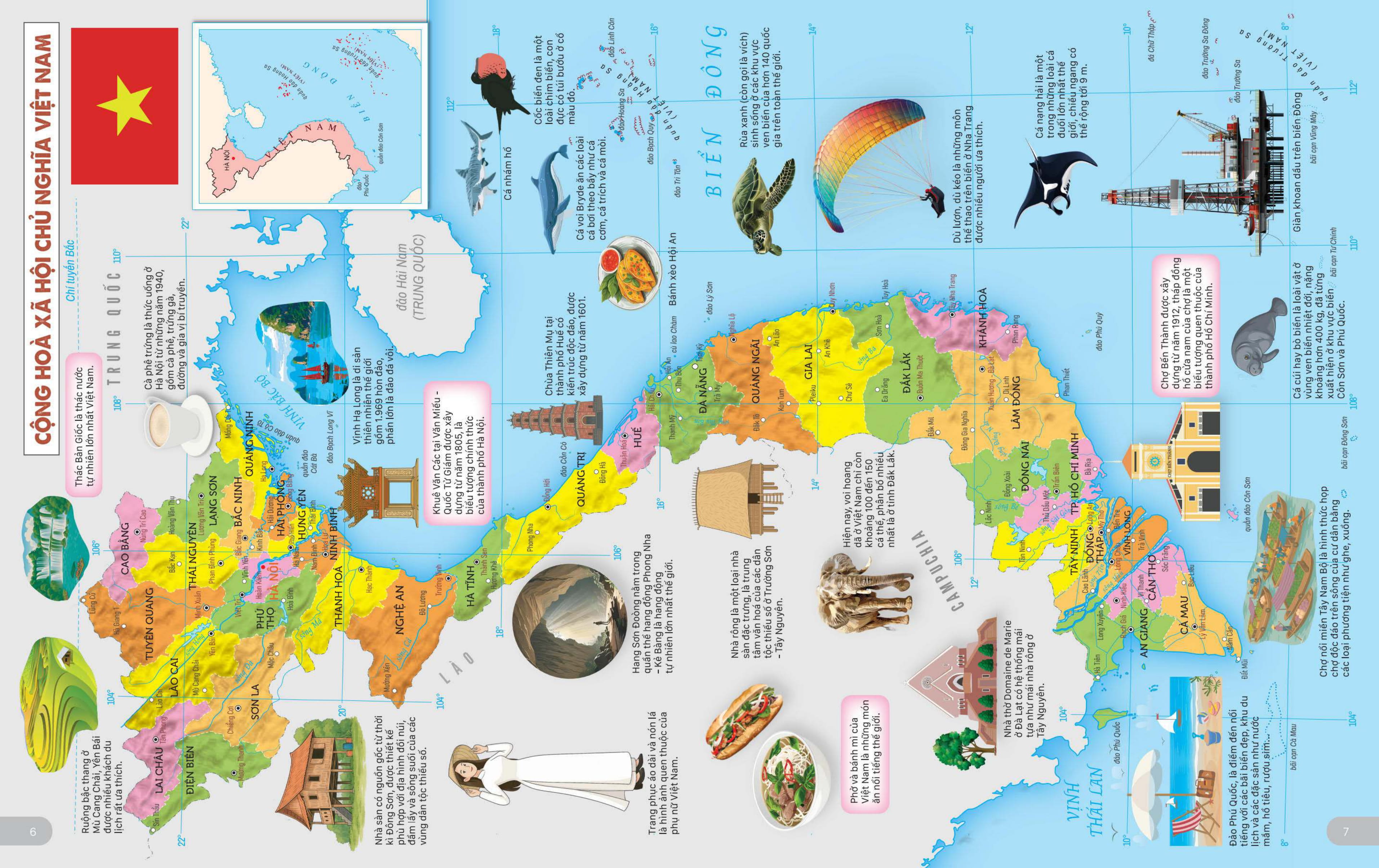 Atlas Thế Giới Cho Trẻ Em - Tập Bản Đồ Từ Việt Nam Đến Khắp Các Châu Lục - Ảnh 5