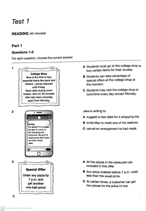 b1 preliminary 1 for the revised 2020 exam student's book with answers with audio with resource bank: authentic practice tests (pet practice tests) - Ảnh 7