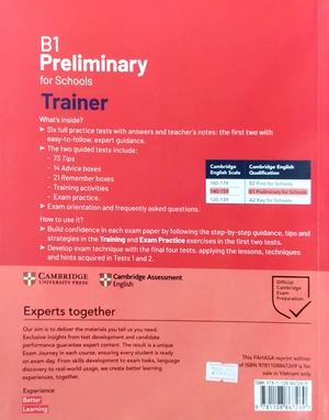 b1 preliminary for schools trainer 1 for the revised 2020 exam six practice test with answers and teacher's notes with downloadable audio - Ảnh 7