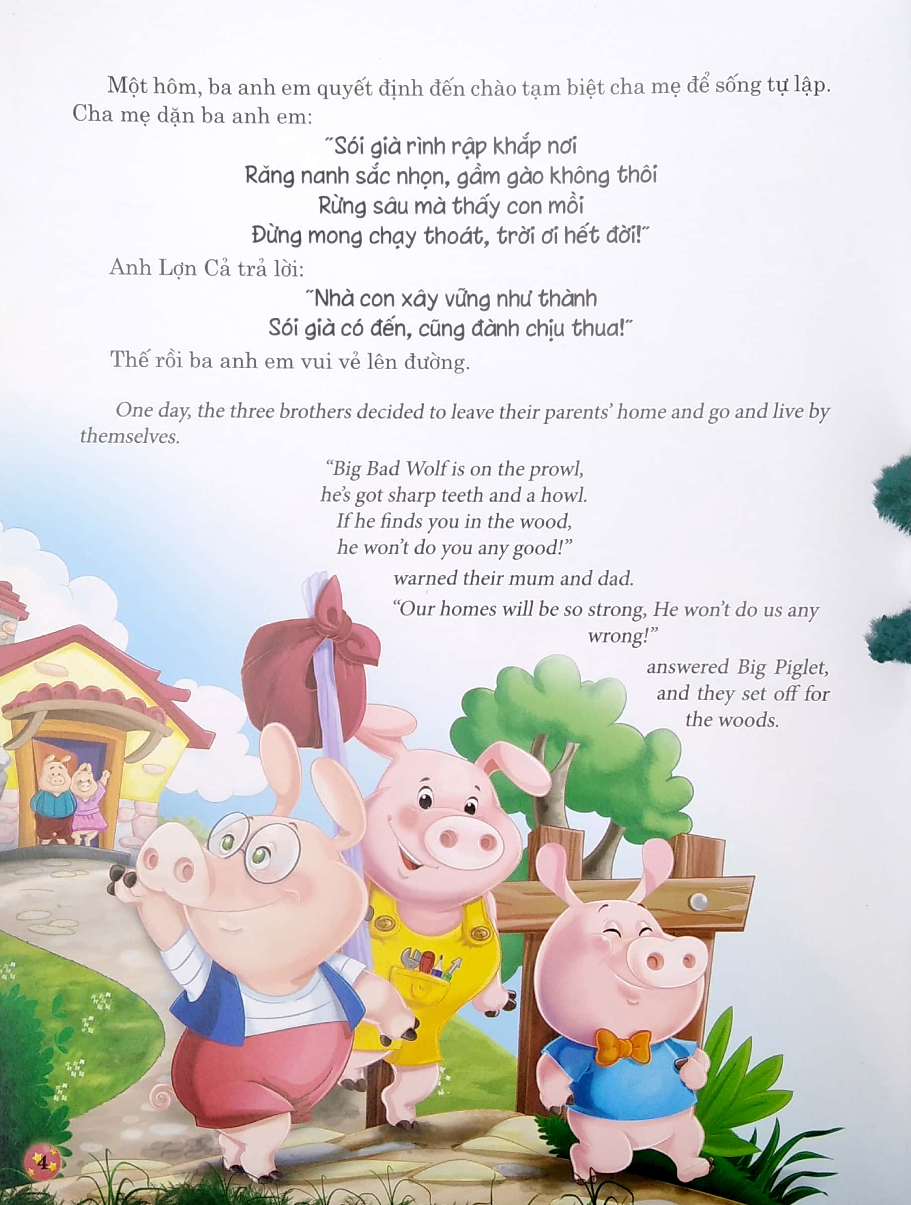 ba chú lợn con - truyện song ngữ anh - việt - Ảnh 5