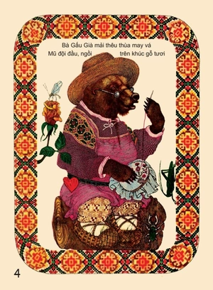 bà gấu già ngồi trên khúc gỗ - Ảnh 4