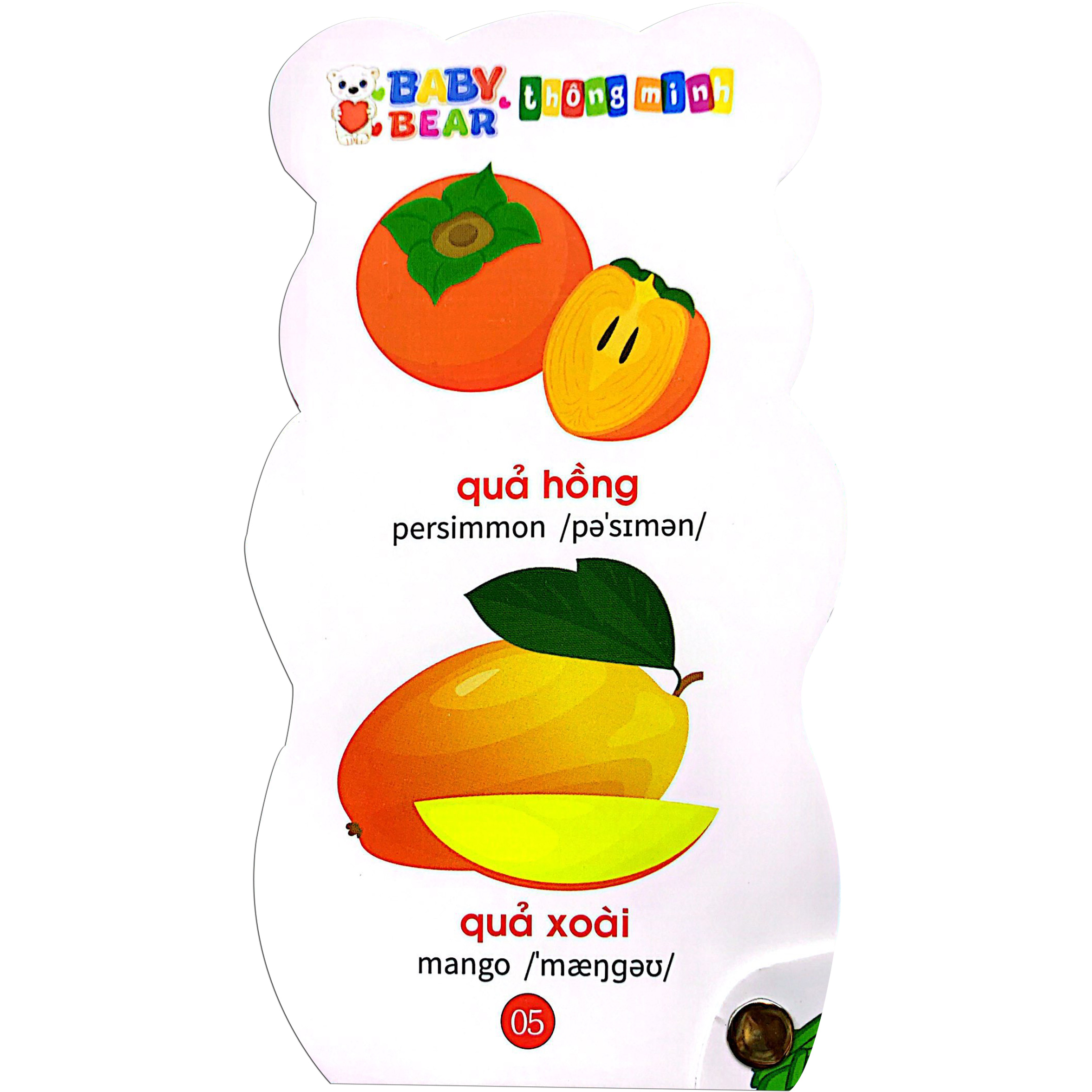 baby bear thông minh dành cho trẻ mầm non - rau củ quả - Ảnh 4