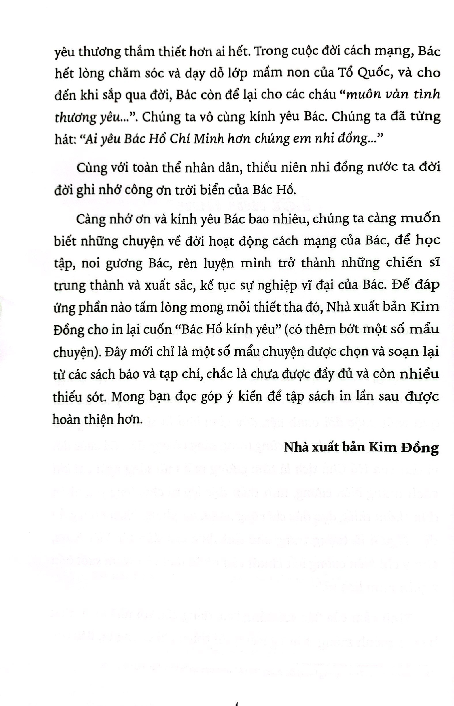 bác hồ kính yêu (tái bản 2023) - Ảnh 4