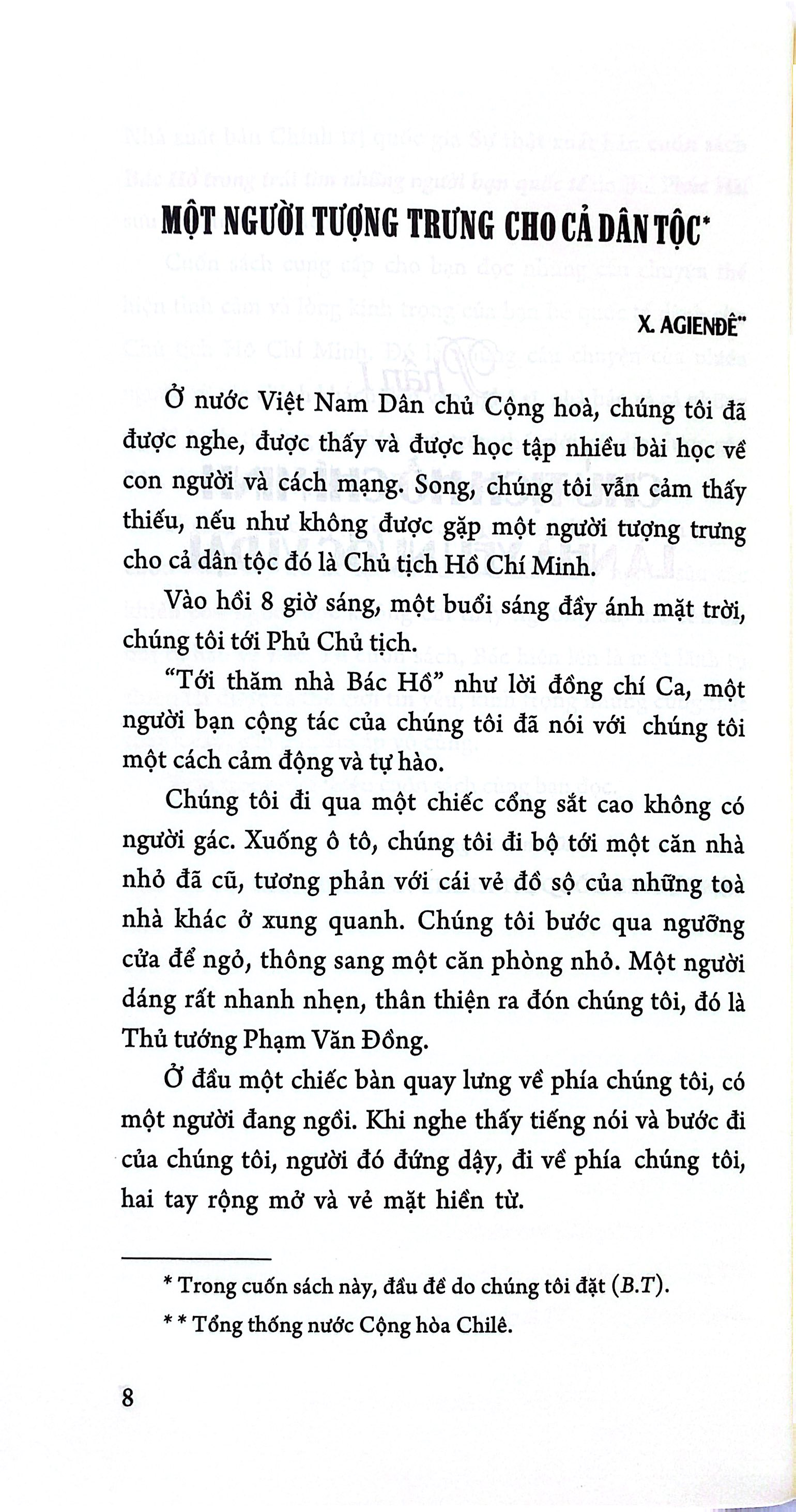 Bác Hồ Trong Trái Tim Những Người Bạn Quốc Tế (Xuất Bản Lần Thứ Hai) - Ảnh 5