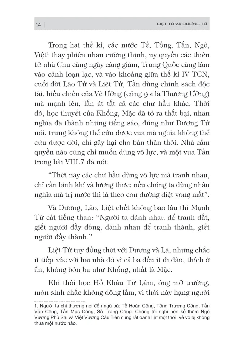 Bách Gia Tranh Minh - Liệt Tử Và Dương Tử (Tái Bản 2026) - Ảnh 11