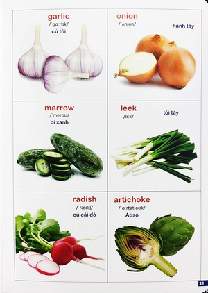 bách khoa bằng hình đầu tiên cho bé 3 - chủ đề các loài hoa, loại củ, rau củ - Ảnh 9