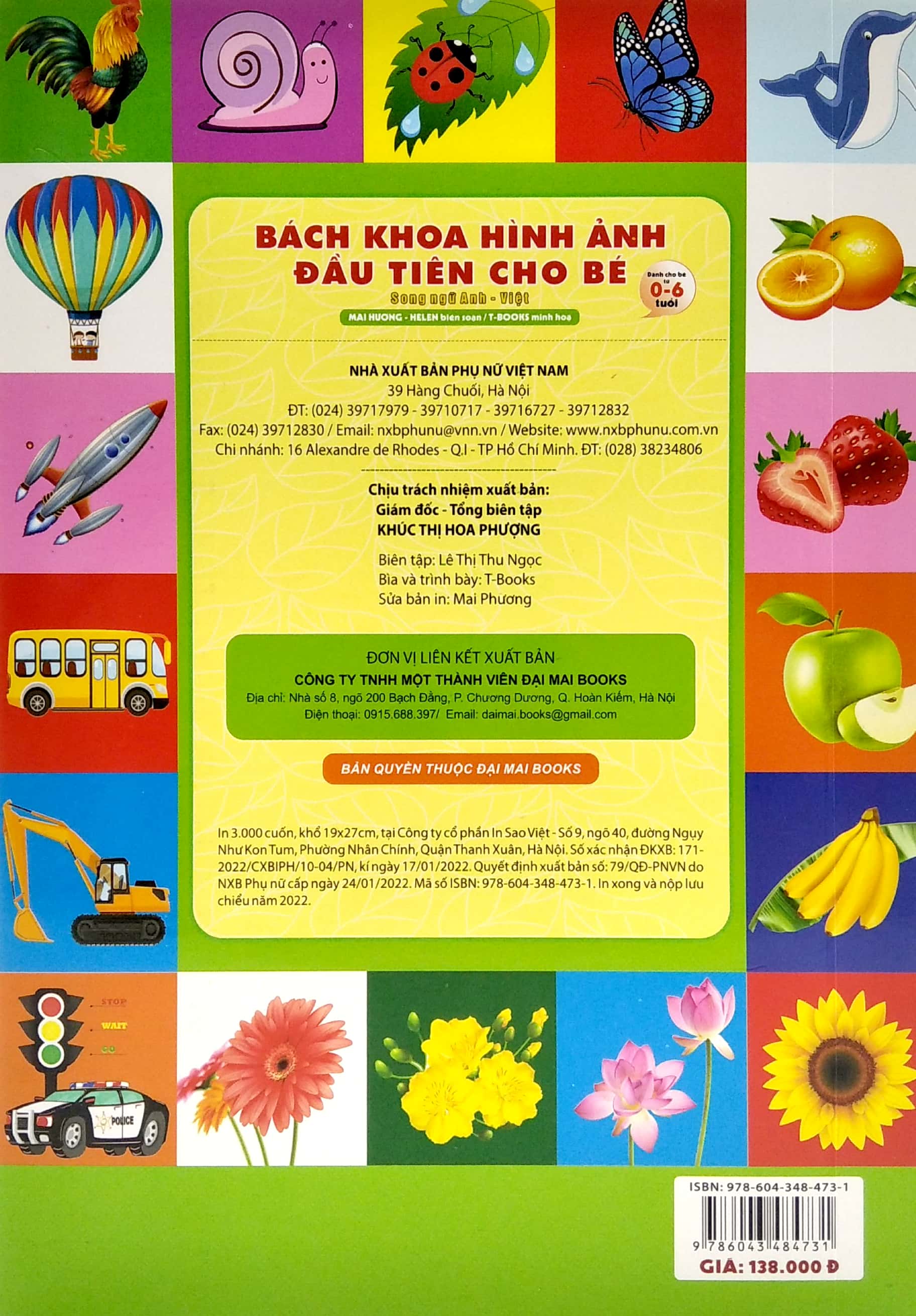 bách khoa hình ảnh đầu tiên cho bé (song ngữ anh-việt) (tái bản 2022) - Ảnh 6