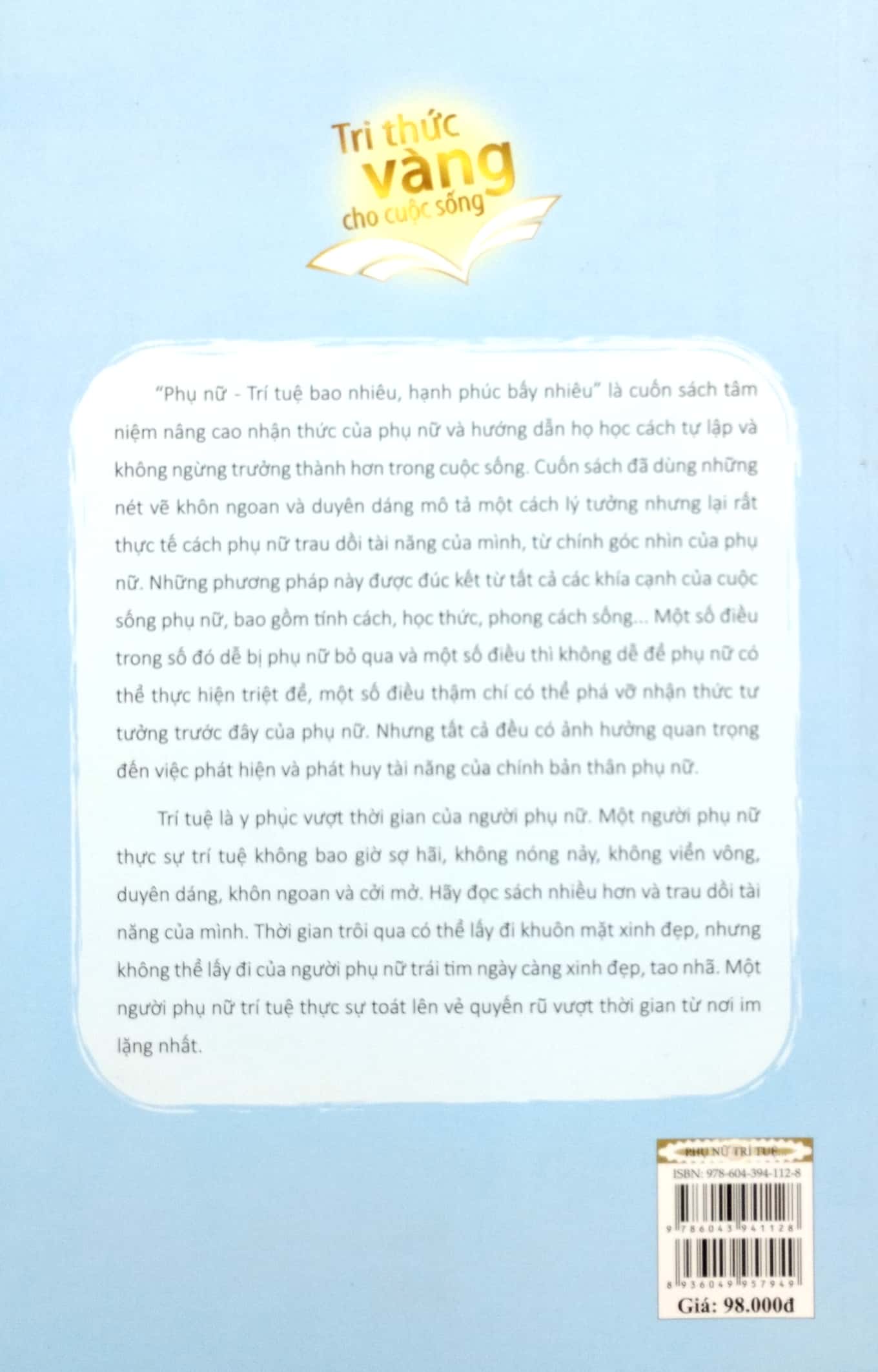 bách khoa thư dành cho phụ nữ - phụ nữ trí tuệ bao nhiêu hạnh phúc bấy nhiêu - Ảnh 6