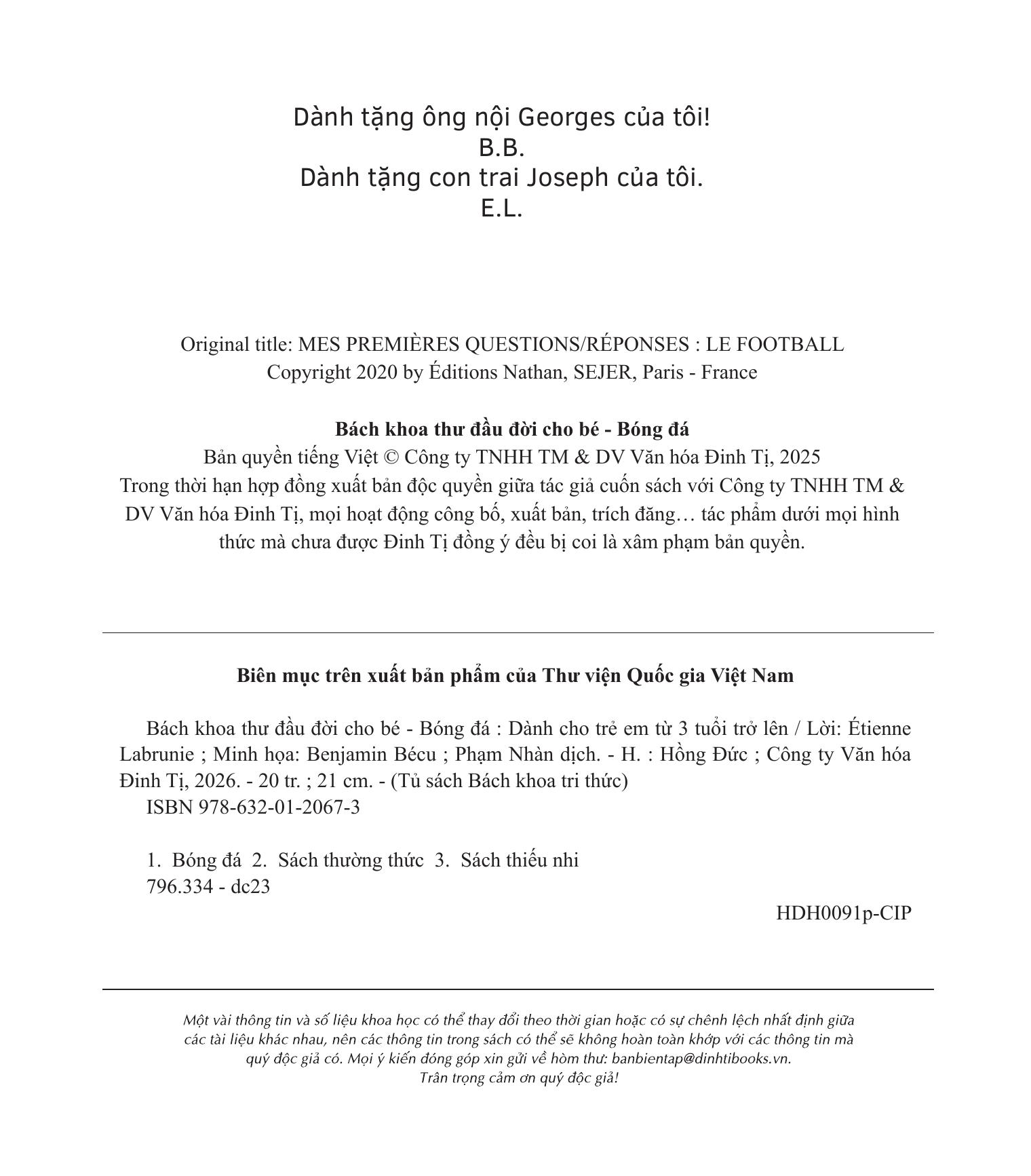 Bách Khoa Thư Đầu Đời Cho Bé - Bóng Đá - Ảnh 4