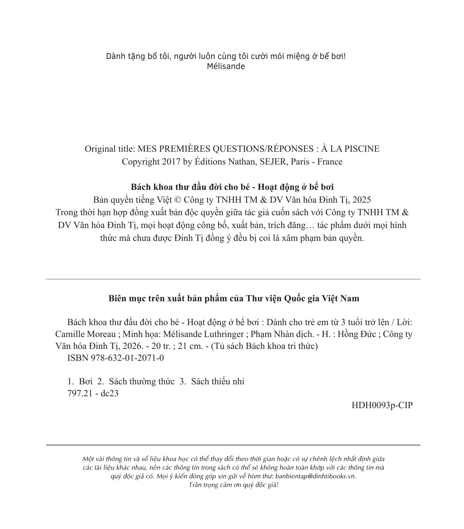Bách Khoa Thư Đầu Đời Cho Bé - Hoạt Động Ở Bể Bơi - Ảnh 4