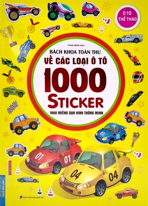 bách khoa toàn thư về các loại ô tô 1000 sticker - 1000 miếng dán hình thông minh - ô tô thể thao - Ảnh 2