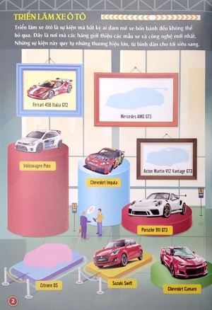 bách khoa toàn thư về các loại ô tô 1000 sticker - 1000 miếng dán hình thông minh - ô tô thể thao - Ảnh 3