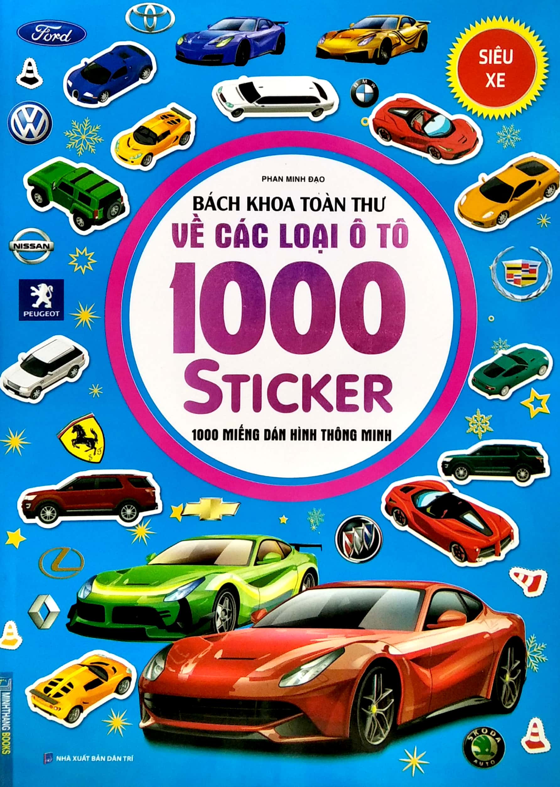 bách khoa toàn thư về các loại ô tô 1000 sticker - 1000 miếng dán hình thông minh - siêu xe - Ảnh 2