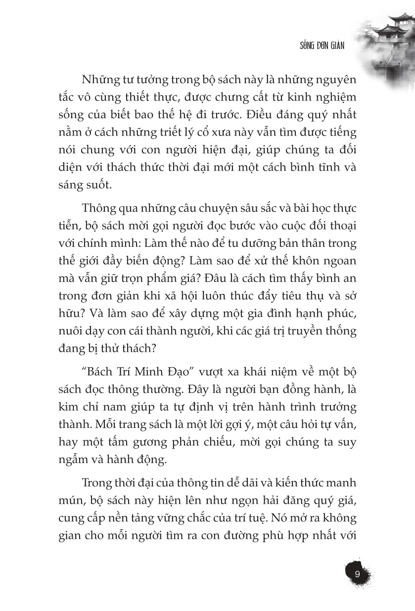 Bách Trí Minh Đạo - Sống Đơn Giản - Cội Nguồn Của Tâm An (Tái Bản 2026) - Ảnh 8