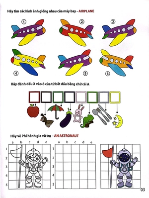 back to school - bé tập tô & đố vui với bảng chữ cái tiếng anh (song ngữ anh việt) - Ảnh 4