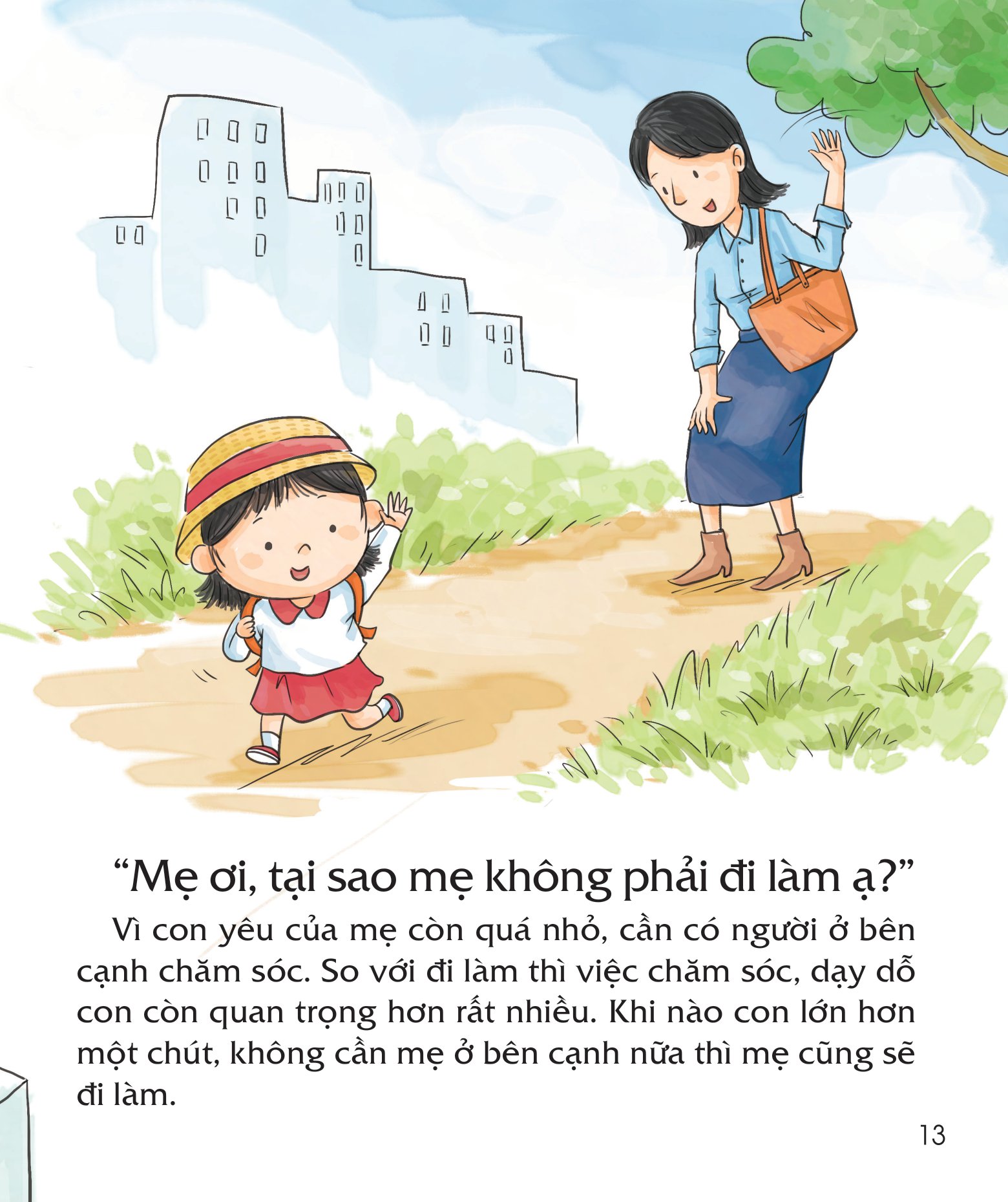 bài học đầu đời cho bé - con thích bố ở nhà cơ! - giúp trẻ hiểu lý do vì sao người lớn cần phải đi làm - Ảnh 10
