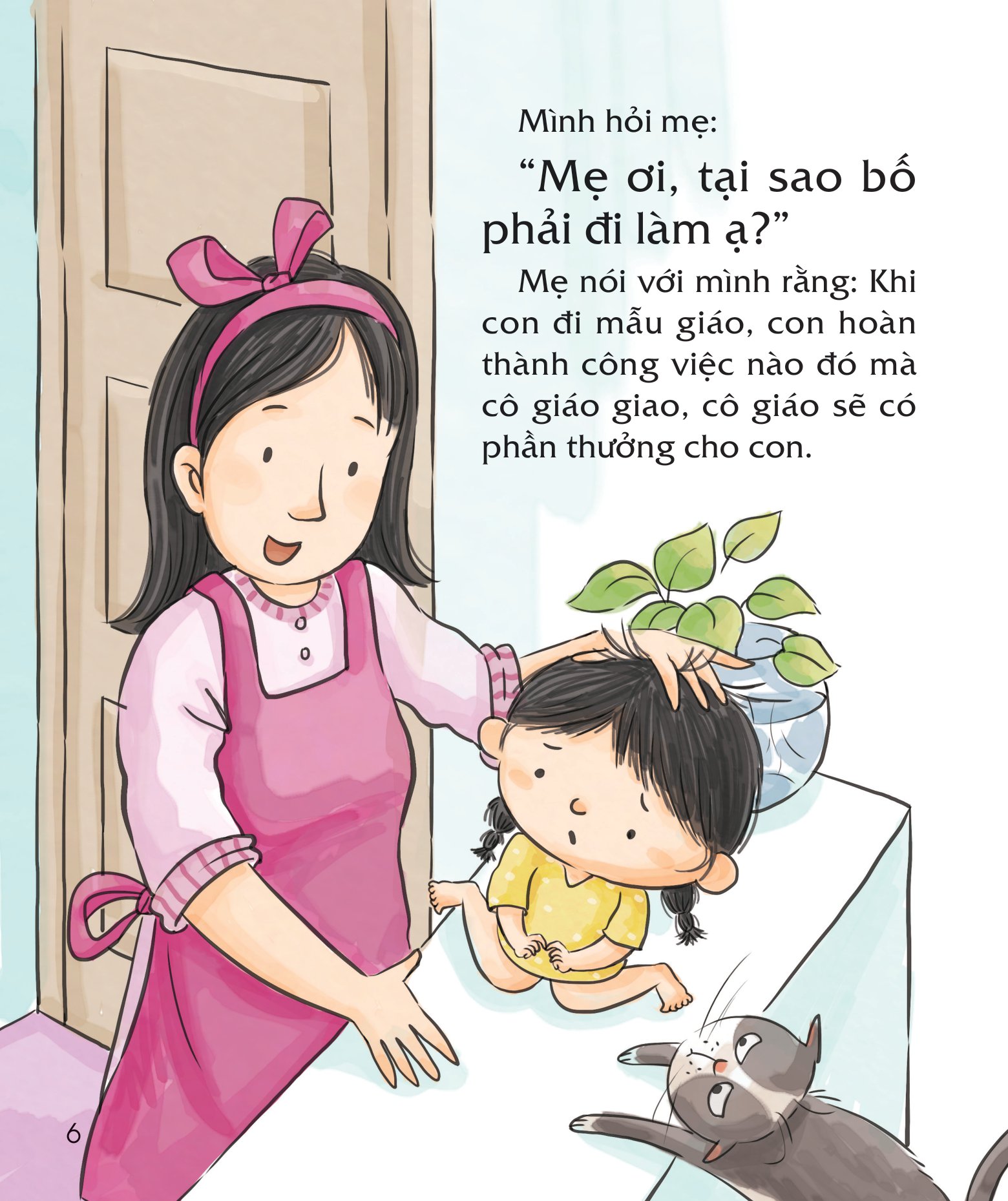bài học đầu đời cho bé - con thích bố ở nhà cơ! - giúp trẻ hiểu lý do vì sao người lớn cần phải đi làm - Ảnh 3