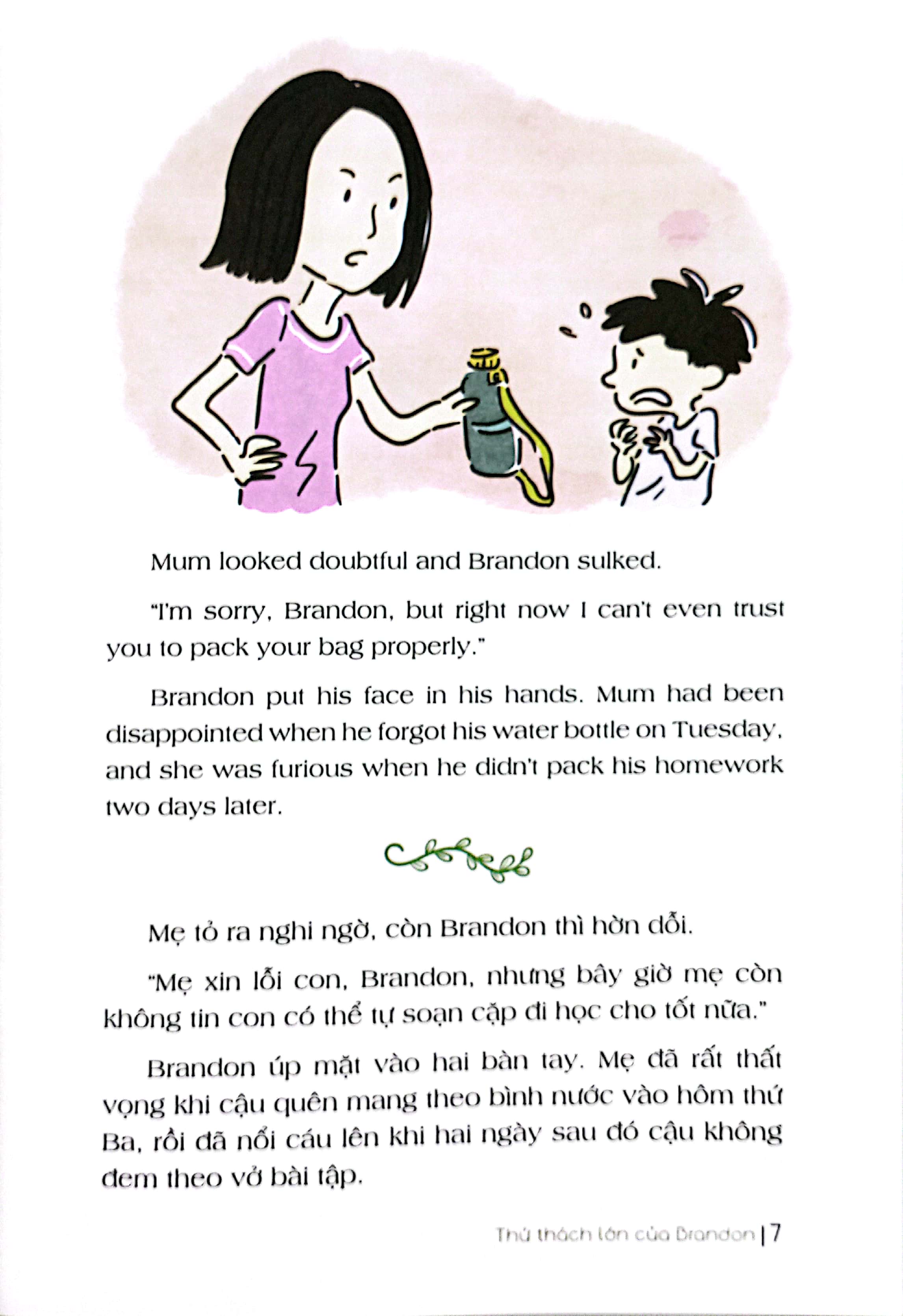 bài học về trách nhiệm - thử thách lớn của brandon (song ngữ anh - việt) (tái bản 2024) - Ảnh 5