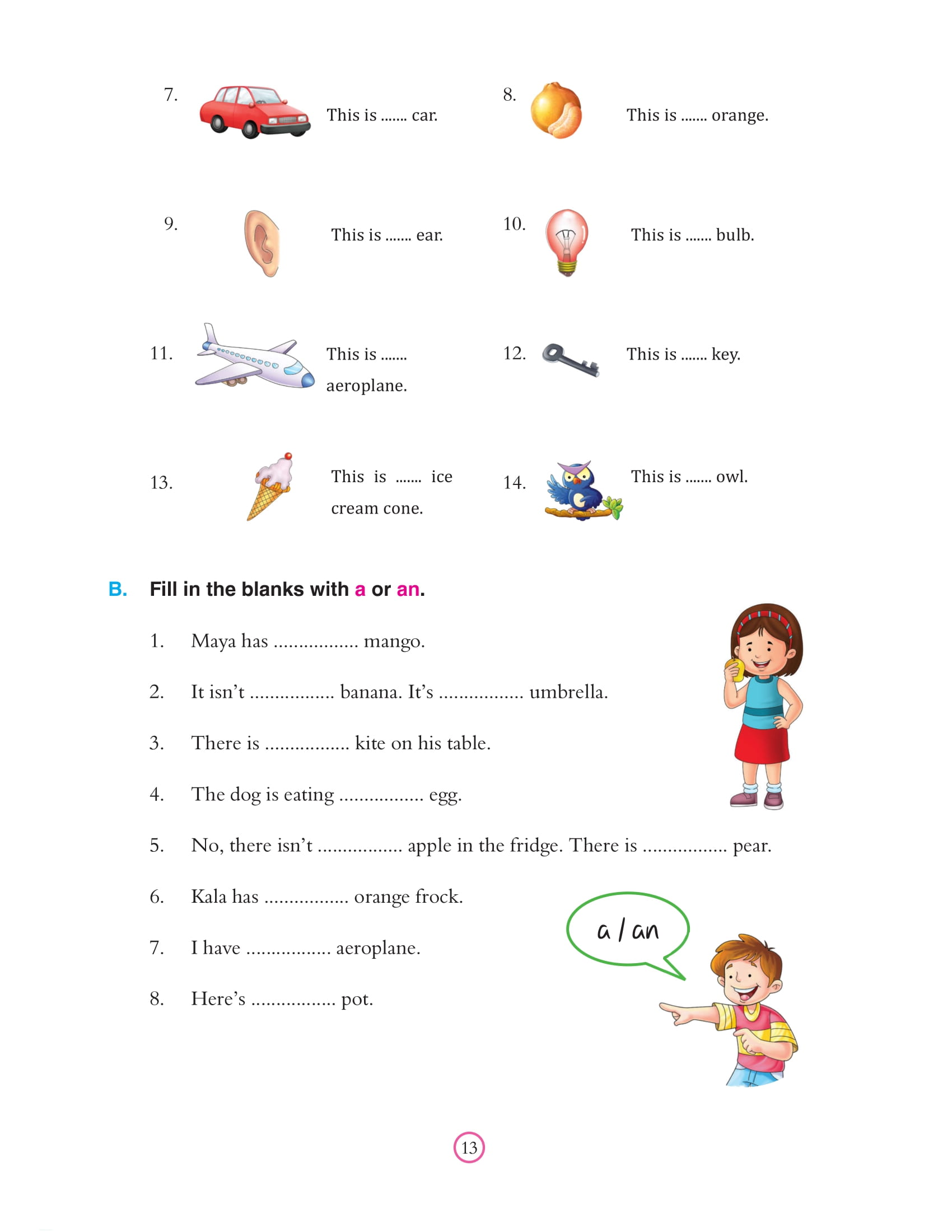 bài tập bổ trợ ngữ pháp tiếng anh - lớp 1 - Ảnh 11