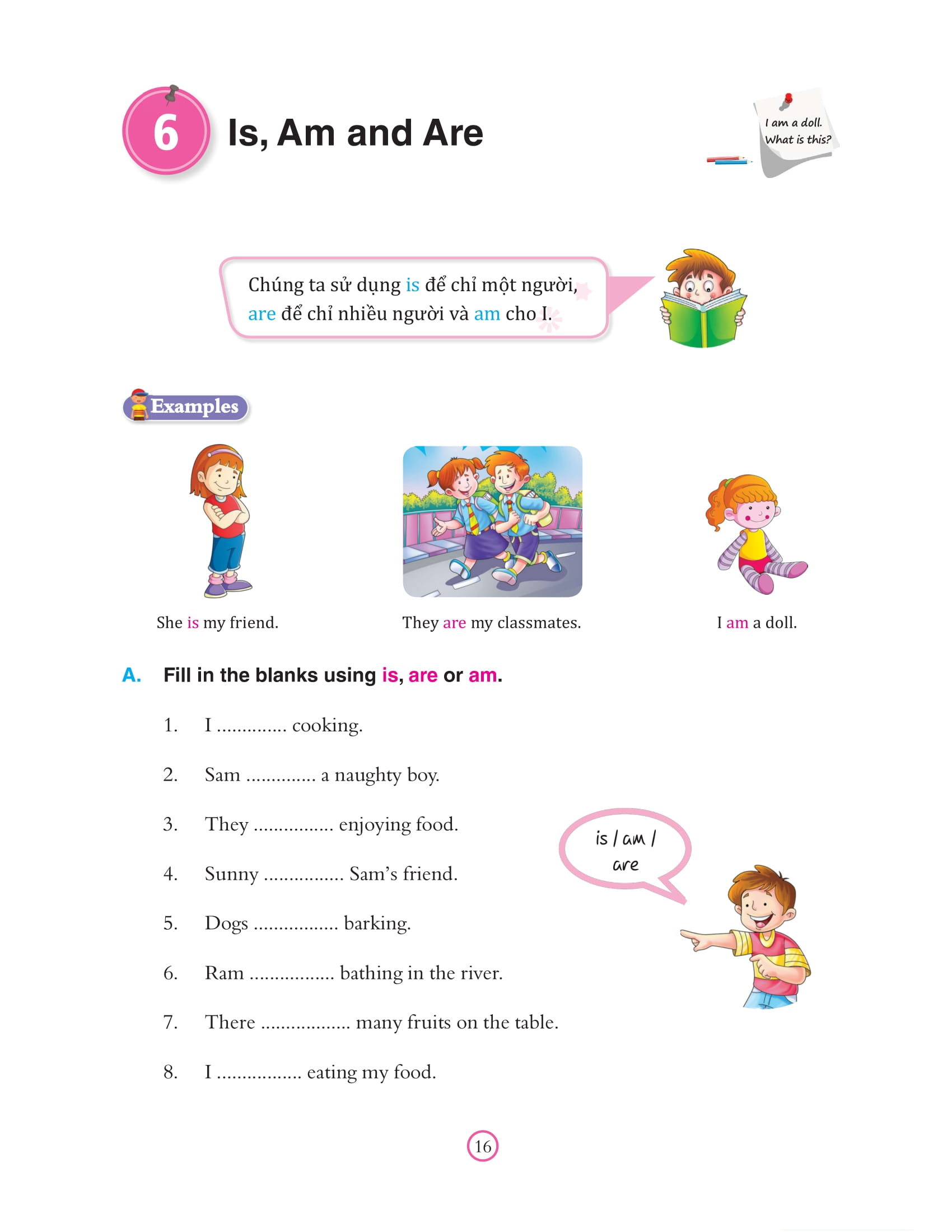 bài tập bổ trợ ngữ pháp tiếng anh - lớp 1 - Ảnh 14