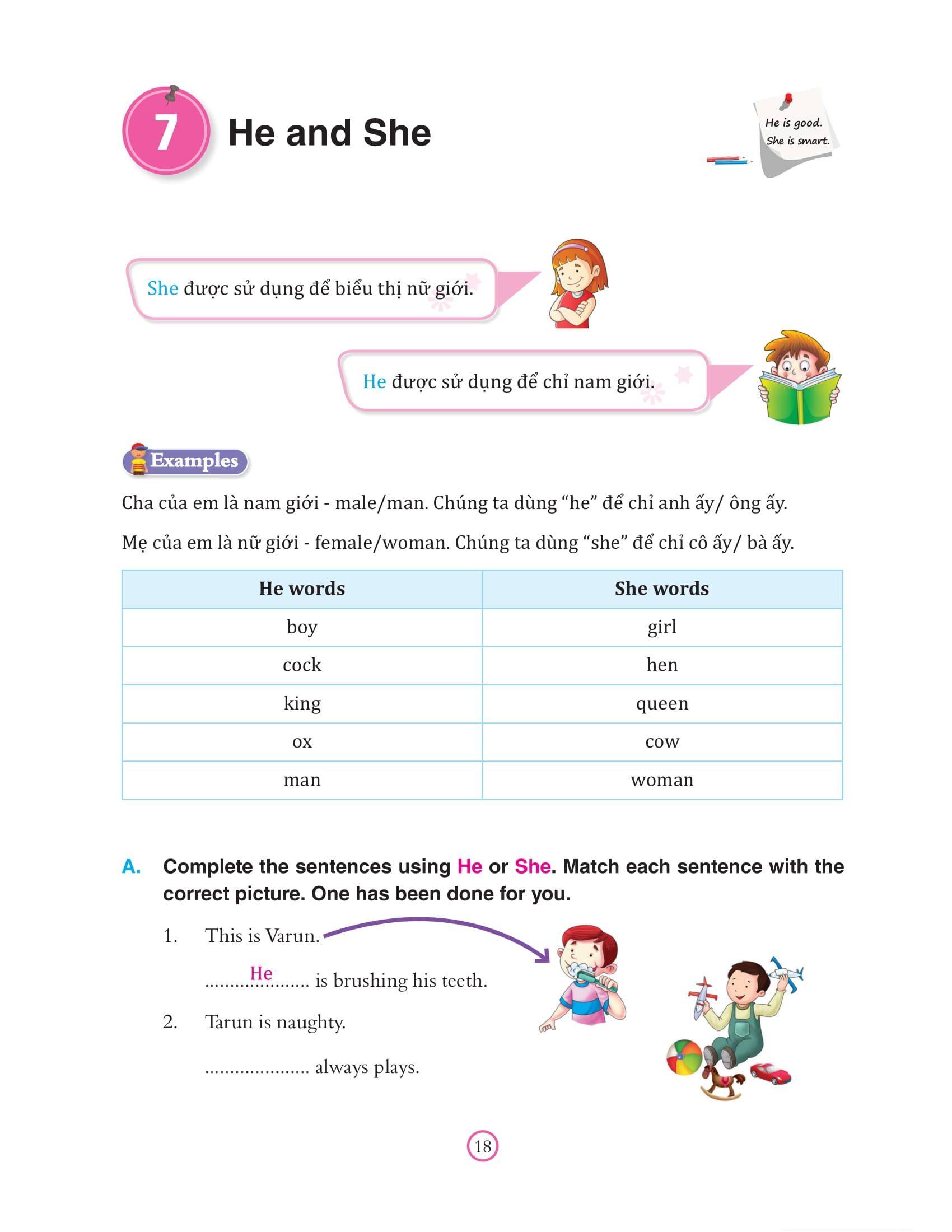 bài tập bổ trợ ngữ pháp tiếng anh - lớp 1 - Ảnh 16