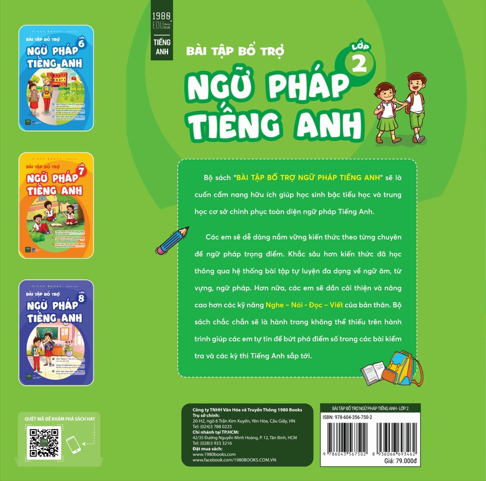 bài tập bổ trợ ngữ pháp tiếng anh - lớp 2 - Ảnh 2