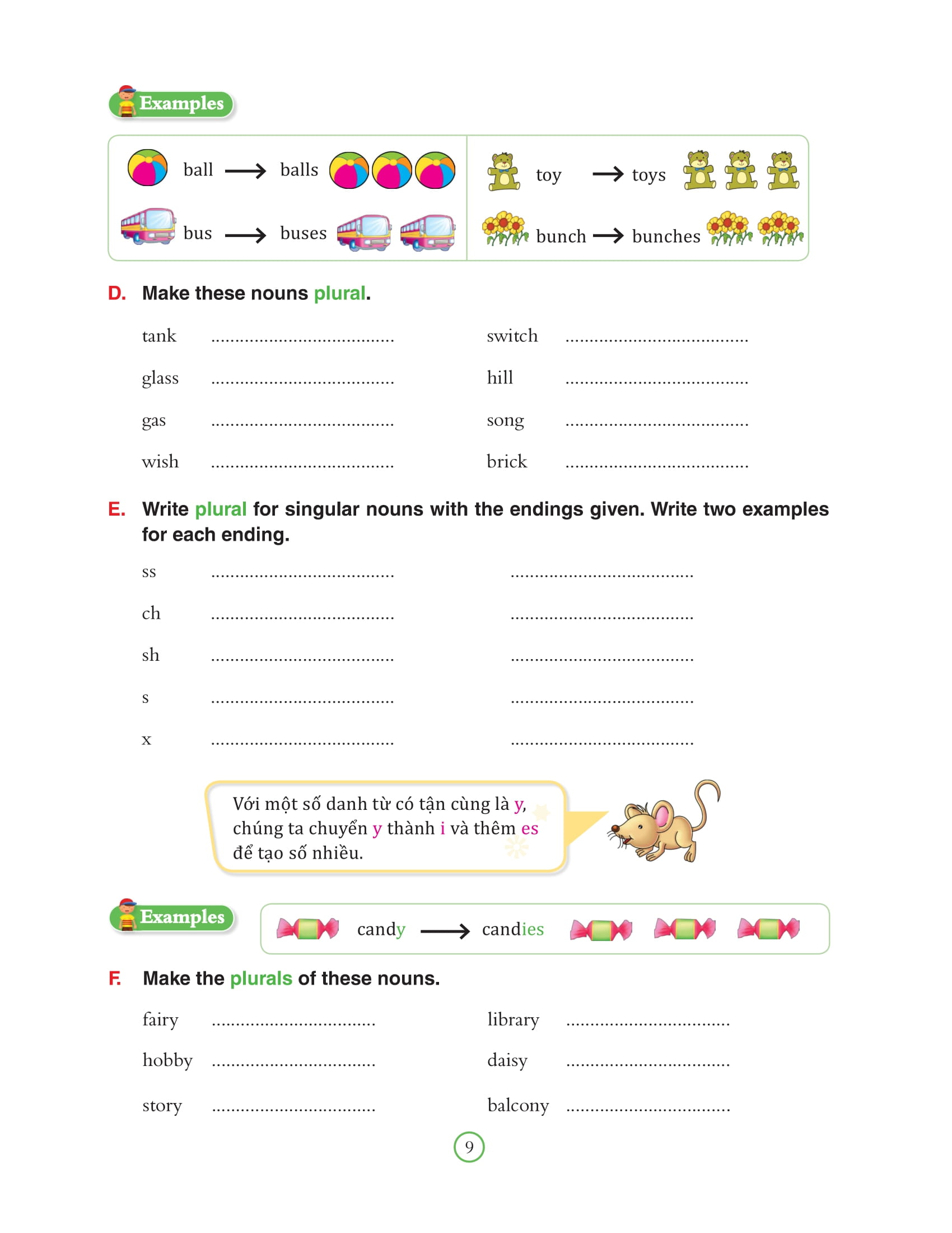 bài tập bổ trợ ngữ pháp tiếng anh - lớp 3 - Ảnh 7