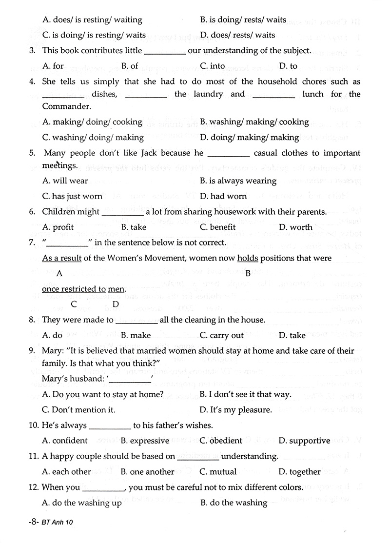 bài tập bỗ trợ & phát triển kĩ năng tiếng anh 10 - Ảnh 7