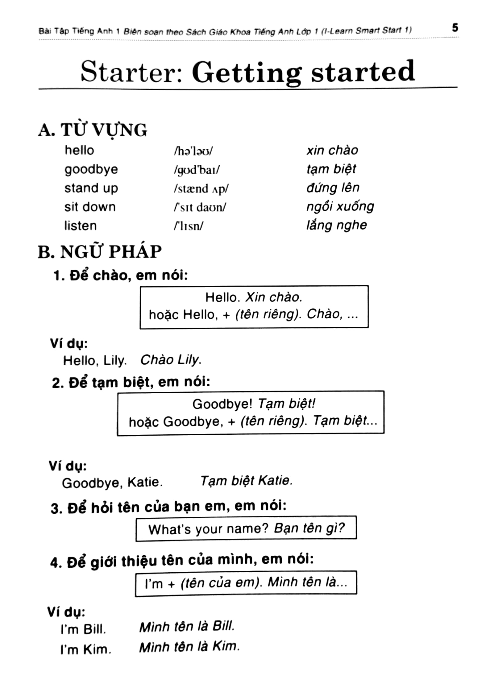 bài tập bổ trợ smart start - tiếng anh 1 - biên soạn theo giáo trình i-learn smart start - Ảnh 4