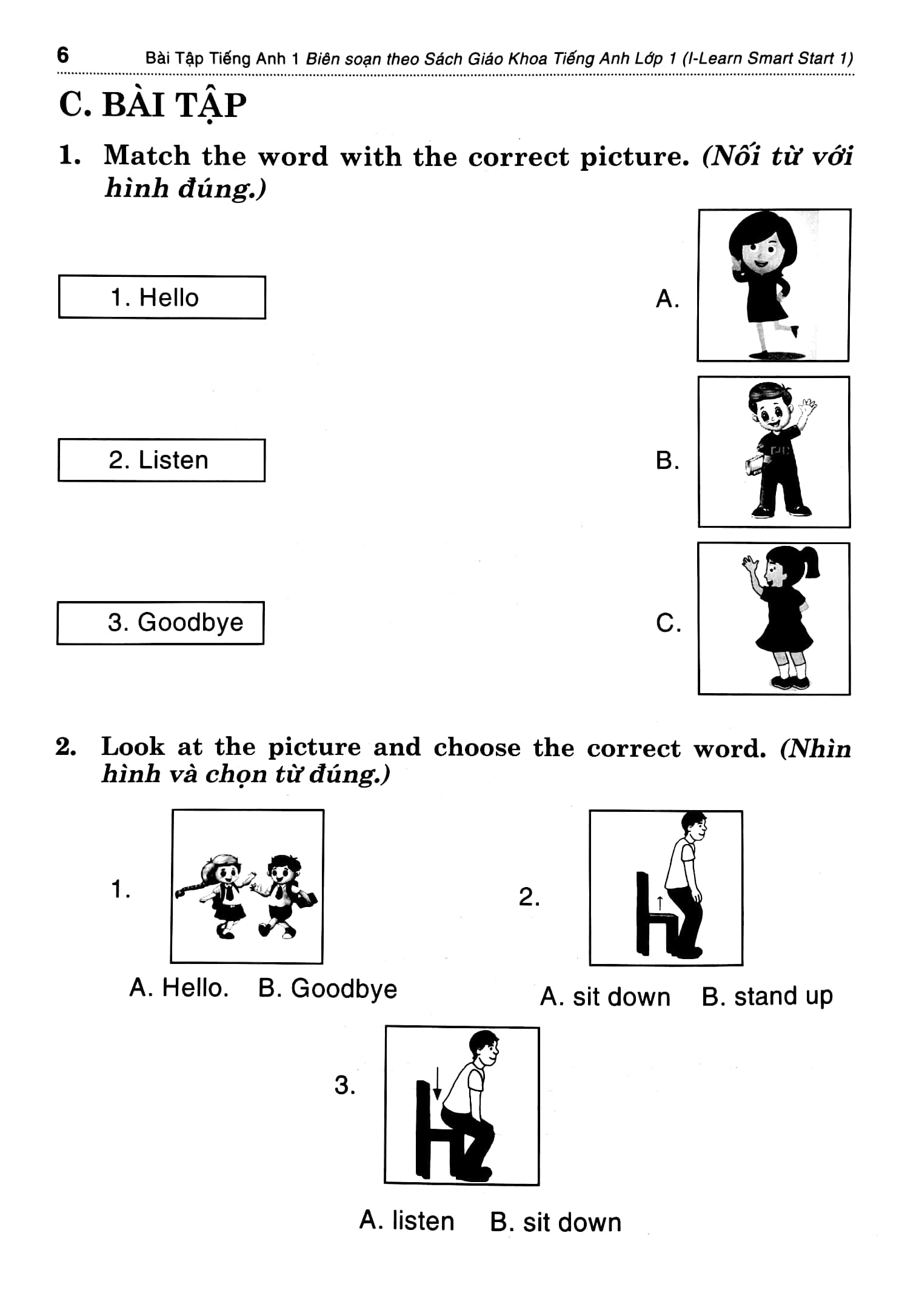bài tập bổ trợ smart start - tiếng anh 1 - biên soạn theo giáo trình i-learn smart start - Ảnh 5