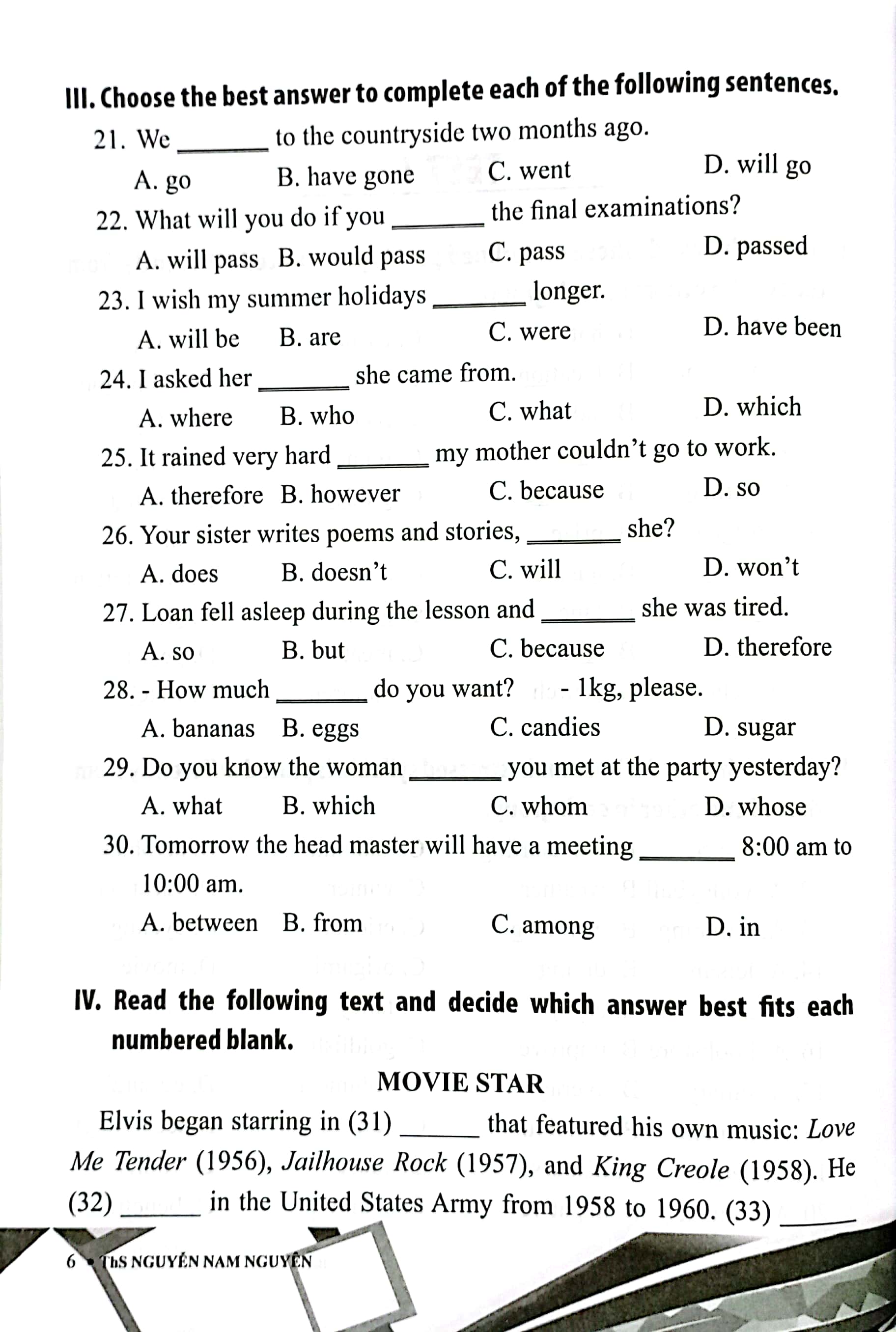 bài tập bổ trợ tiếng anh 8 (theo chương trình gdpt mới) - Ảnh 5