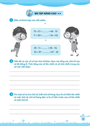 bài tập bổ trợ toán cơ bản và nâng cao lớp 2 - tập 1 - Ảnh 10