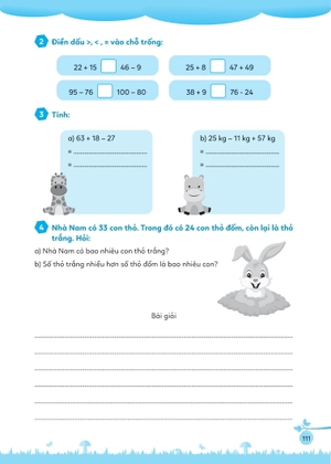 bài tập bổ trợ toán cơ bản và nâng cao lớp 2 - tập 1 - Ảnh 17