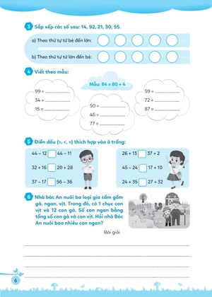 bài tập bổ trợ toán cơ bản và nâng cao lớp 2 - tập 1 - Ảnh 8