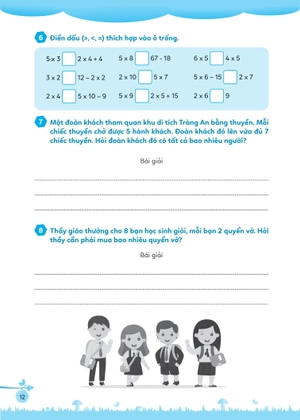 bài tập bổ trợ toán cơ bản và nâng cao lớp 2 - tập 2 - Ảnh 14