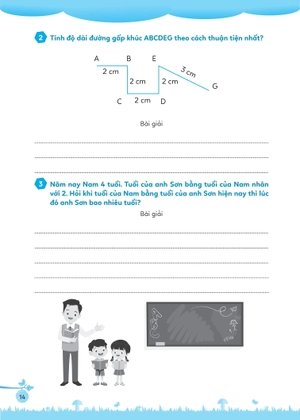 bài tập bổ trợ toán cơ bản và nâng cao lớp 2 - tập 2 - Ảnh 16