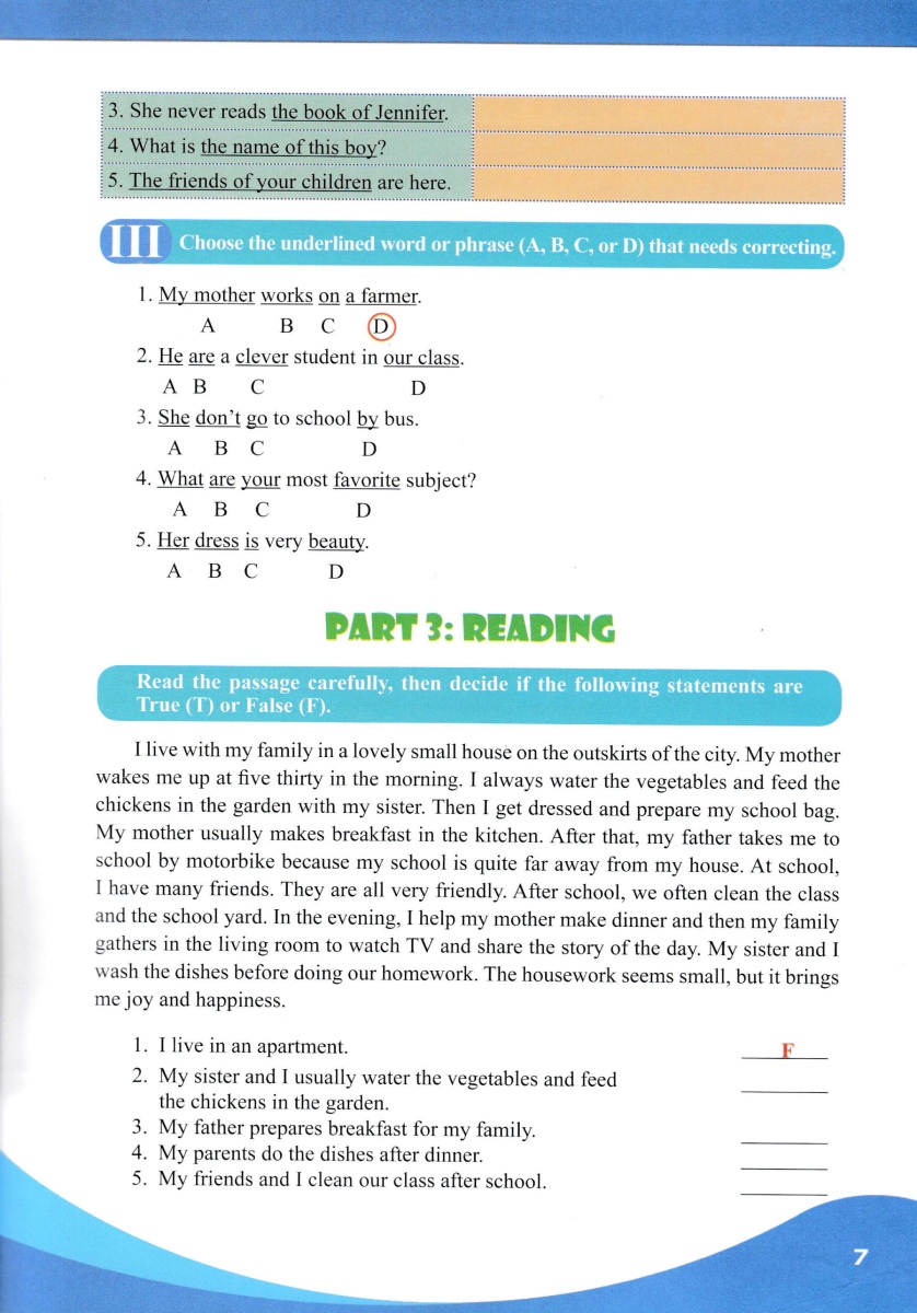 bài tập bổ trợ toàn diện tiếng anh 6 - Ảnh 7