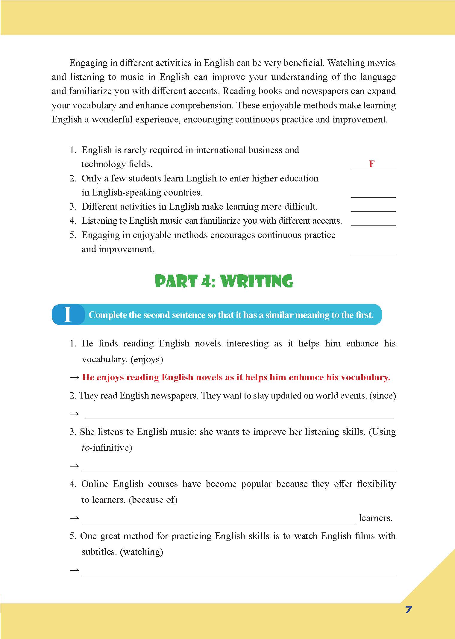 bài tập bổ trợ toàn diện tiếng anh 9 - người bạn đồng hành của các học sinh - Ảnh 8