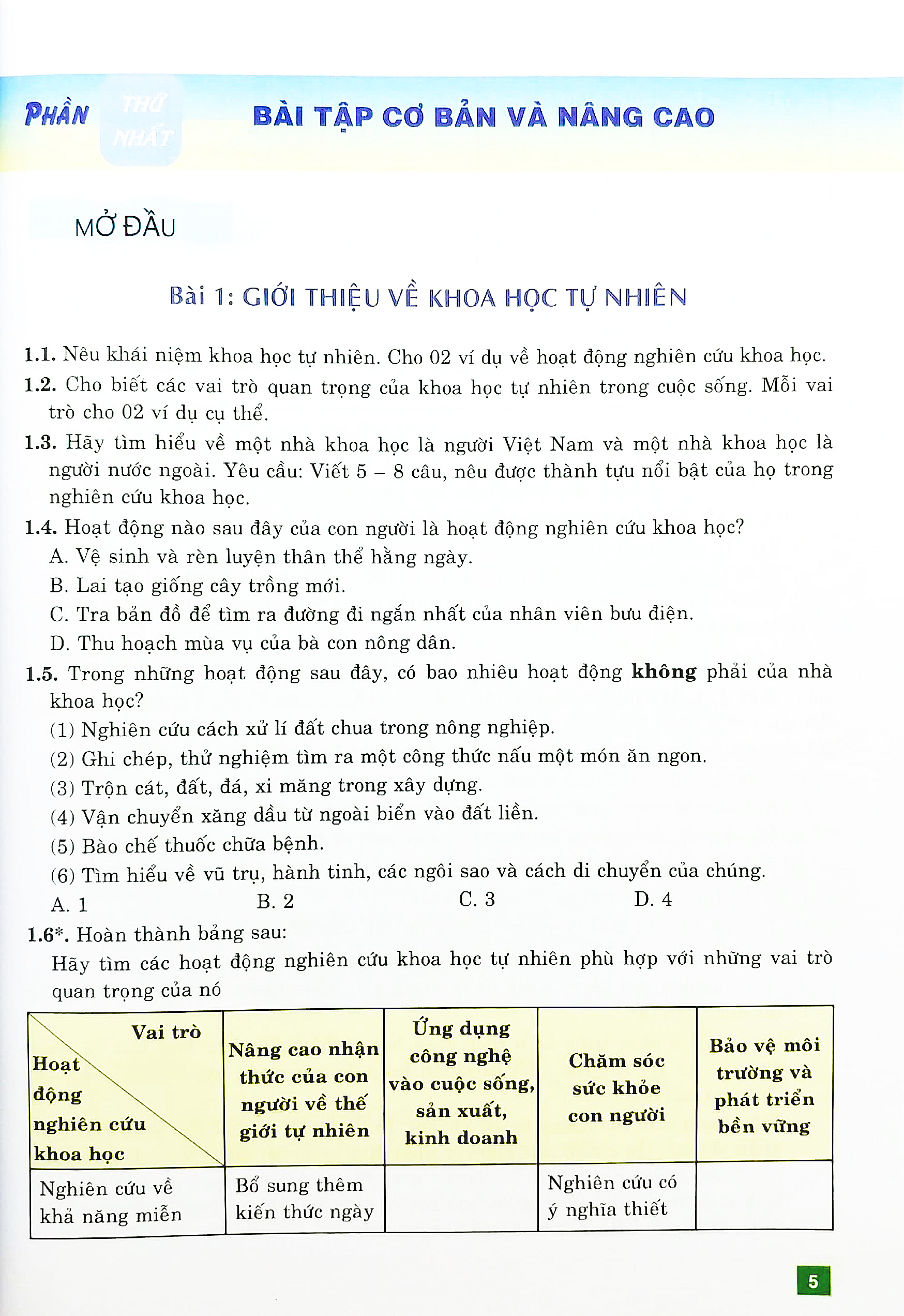 bài tập cơ bản và nâng cao khoa học tự nhiên 6 - Ảnh 5