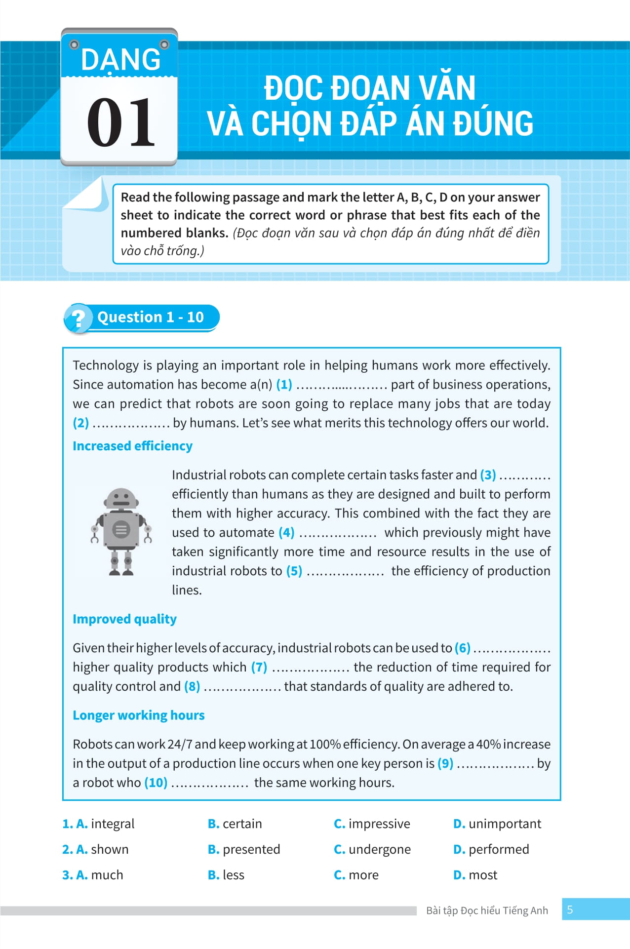 bài tập đọc hiểu tiếng anh - ôn thi vào lớp 10 và 10 chuyên - Ảnh 6