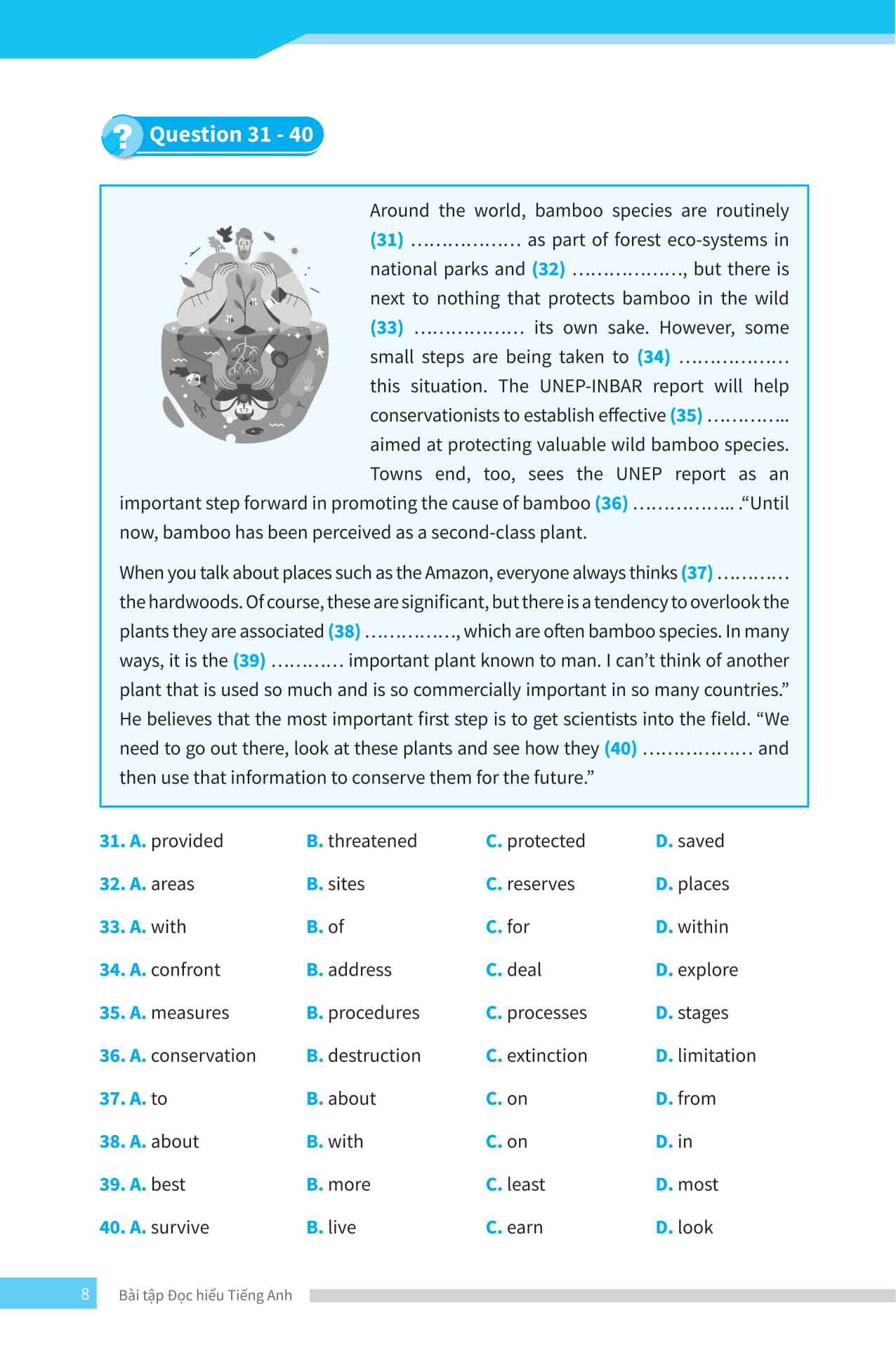 bài tập đọc hiểu tiếng anh - ôn thi vào lớp 10 và 10 chuyên - Ảnh 9
