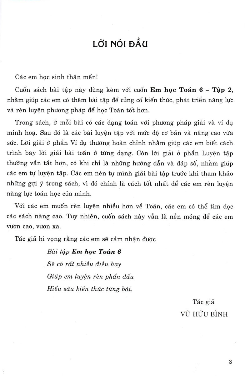 bài tập em học toán 6 - tập 2 - Ảnh 3