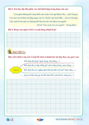 bài tập hằng ngày tiếng việt 2 - tập 2 (biên soạn theo chương trình sgk cánh diều) - Ảnh 8