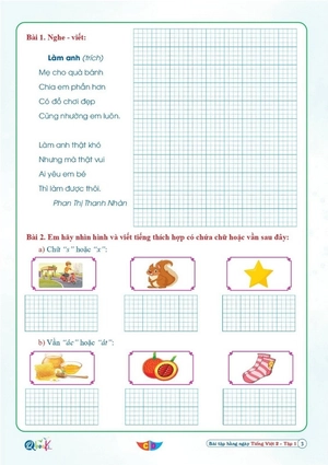 bài tập hằng ngày tiếng việt lớp 2 - tập 1 (cánh diều) - Ảnh 6