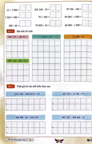 bài tập hằng ngày toán 5 - tập 1 (cánh diều) - Ảnh 5