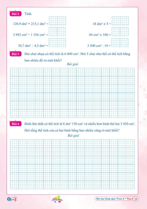 bài tập hằng ngày toán 5 - tập 2 (kết nối) - Ảnh 6