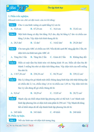 bài tập hằng ngày toán 5 - tập 2 (kết nối) - Ảnh 7