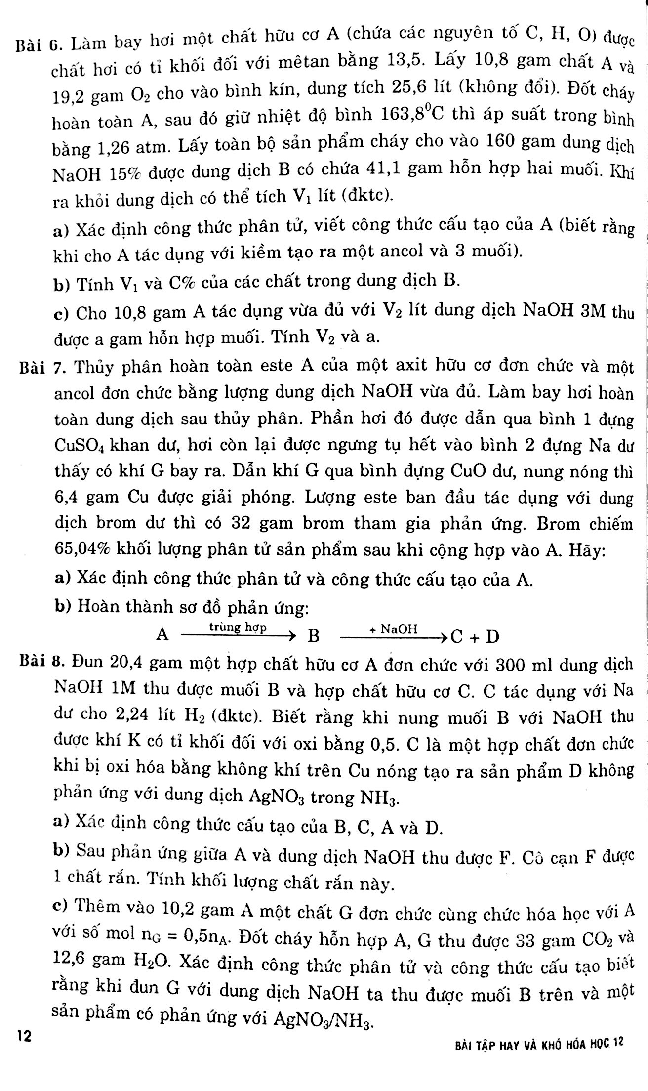 bài tập hay & khó hóa học lớp 12 - Ảnh 9